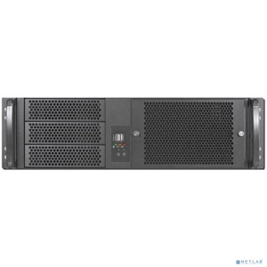 Procase EM338F-B-0 Корпус 3U Rack server case,съемный фильтр, черный, без блока питания, глубина 380мм, MB 12"x9.6"