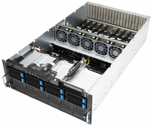 Серверная платформа/ ASUS ESC8000A-E12-SKU2/10G/3kW(2+2)/2 PCIe/2 NVMe