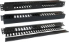 Кабельный органайзер Горизонтальный Lanmaster TWT-ORG1U/24-CVP гребенка 1U шир.:19" глуб.:50мм