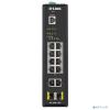 D-Link DIS-200G-12PS/A1A Промышленный управляемый коммутатор 2 уровня с 10 портами 10/100/1000Base-T и 2 портами 1000Base-X SFP (8 портов с поддержкой