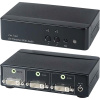 Коммутатор SC&T Коммутатор/ DS02A DVI- и стерео аудиосигналов, 2 входа (2х DVI-I, 2х TRS 3.5 мм) , 1 выход (1х DVI-I, 1х TRS 3.5 мм).