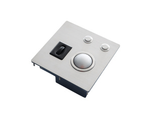 Трекбол вандалозащищённый K-TEK-B120-38-OTB-RM-DWP-USB IP65, нержавеющая сталь, шар 38 мм , отдельное колесо прокрутки , монтаж в панель, USB