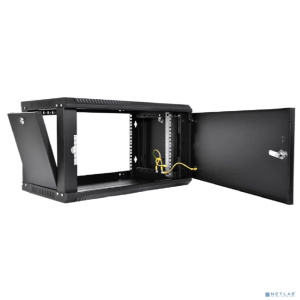 ЦМО Шкаф телекоммуникационный настенный сварной 6U (600 x 500) съёмные стенки, дверь металл, чёрный, ШРН-6.500.1-9005