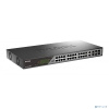 D-Link DSS-200G-28MP/A1A Настраиваемый L2 коммутатор с 24 портами 10/100/1000Base-T и 4 комбо-портами 100/1000Base-T/SFP (24 порта PoE 802.3af/at, PoE
