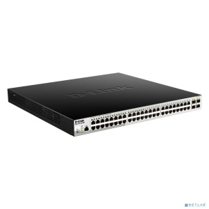 D-Link DGS-1210-52P/ME/B1A PROJ Управляемый L2 коммутаторс 48 портами 10/100/1000Base-T и 4 портами 1000Base-X SFP (порты 1-8 PoE 802.3af/at, порты 9-
