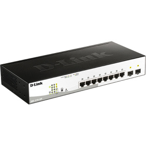 Коммутатор D-LINK Коммутатор/ Smart L2 Switch 8х1000Base-T PoE, 2х1000Base-X SFP, PoE Budget 65W, Compact CLI