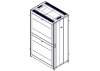 Монтажный шкаф Systeme Electric Монтажный шкаф, серия Uniprom, 42U-750/1200, боковые панели 4шт, черный