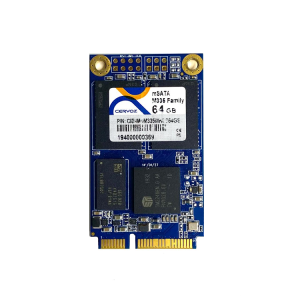 Промышленный флэш-накопитель CIE-MSM335MKD064GS. 64 Гб, STD, DOM-PCIE-SATA-64GB, промышленныйl MSATA модуль серия M335 Family(3D MLC), 0....+70°C<br><