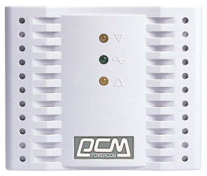 Стабилизаторы напряжения электрического тока Powercom Voltage Regulator, 3000VA, White, Schuko (304923)