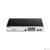 D-Link DGS-1210-10P/ME/B1A Управляемый L2 коммутатор с 8 портами 10/100/1000Base-T и 2 портами 1000Base-X SFP (8 портов PoE 802.3af/at, PoE-бюджет 78