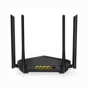 Маршрутизатор Tenda AC6 Двухдиапазонный WiFi роутер AC1200 до 300 Мбит/с на 2,4 ГГц + до 867 Мбит/с до 5 ГГц, LAN 3x100 Мбит/с, WAN 1x100 Мбит/с, 4*5d