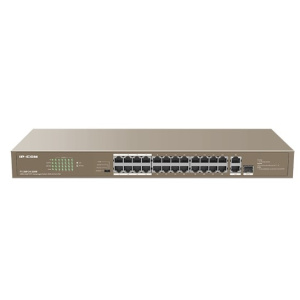 IP-COM F1126P-24-250W Коммутатор PoE неуправляемый 26-Ports 10/100 Mbps Base-TX + 1-Port 1000 Base-X SFP / 24-Ports PoE (PoE бюджет 230W) IP-COM F1126P-24-250W Коммутатор PoE неуправляемый 26-Ports 10/100 Mbps Base-TX + 1-Port 1000 Base-X SFP / 24-Ports PoE (PoE бюджет 230W)
