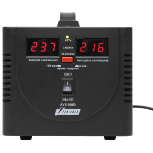 Стабилизатор напряжения Powerman AVS 500 D Black (6015735) AVS 500 D Black (445932) {6}