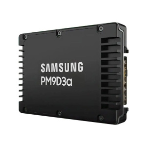 Твердотельный накопитель SSD Samsung MZWL63T8HFLT-00AW7 2.5 U.2, 3840GB, PM9D3a, 12k/6000 MB/s, 2000k/250k IOPS, NVME Gen 5, 1DWPD (5Y)