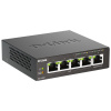 Коммутатор D-Link DGS-1005P/B3A с 5 портами 10/100/1000Base-T (4 порта PoE 802.3af/at, PoE‑бюджет 60 Вт)