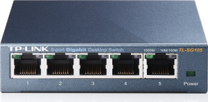 коммутатор TP-Link TL-SG105, 5-Port Gigabit Desktop Switch