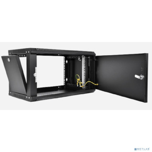 ЦМО Шкаф телекоммуникационный настенный разборный ЭКОНОМ 9U (600 x 350) дверь металл, цвет черный (ШРН-Э-9.350.1-9005)