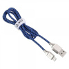 Кабели USB ACD USB кабель ACD-Titan Lightning ; USB-A Нейлон, 1м, сине-черный (ACD-U927-P5L)