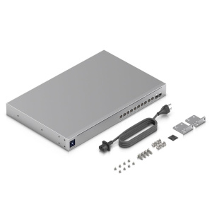Ubiquiti UniFi Switch Pro XG 10 PoE PoE-коммутатор в стойку, 10х 10G RJ45, 2х 10G SFP+, раздача 400 Вт