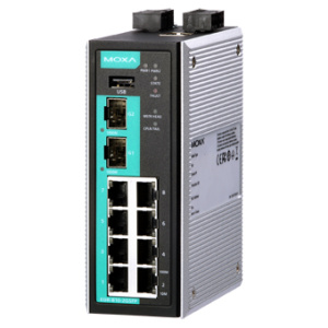 Промышленный маршрутизатор: 8 x 10/100BaseT(X) + 2 x 100/1000BaseSFP Ethernet, Firewall/NAT/VPN