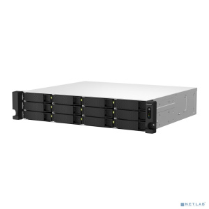 Сетевое хранилище без дисков/ SMB QNAP TS-1264U-RP-4G NAS 12 HDD trays, rackmount 2U, 2 PSU. 4-core Intel Celeron N5095 2.0-2.9 GHz, 8 GB RAM up to 8