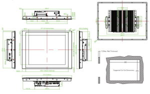 Модульный безвентиляторный компьютер CV-119R/P2002-i5, дисплей 19" TFT SXGA 5:4, пятипроводной резистивный экран, процессор Intel 6th Gen. Core i5-630
