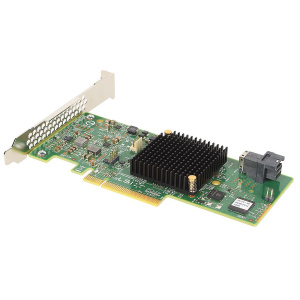RAID-контроллер Broadcom LSI MegaRAID SAS 9341-4i SGL (LSI00419 / 05-26105-00(G) PCIe 3.0 x8 LP, SAS/SATA 12G, RAID 0,1,5,10,50, 4port(1*int SFF8643),