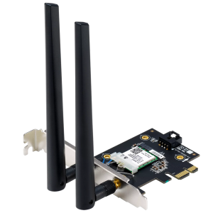 Сетевой адаптер ASUS PCE-BE6500 WiFi 7 Bluetooth 5.4 2882+2882+688Mbps 6GHz/5GHz/2.4GHz Адаптер беспроводной связи (Wi-Fi)