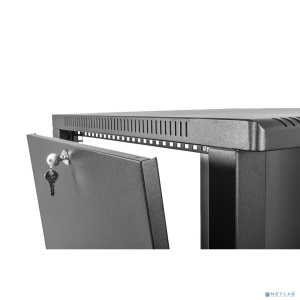 ЦМО Шкаф телекоммуникационный настенный сварной 12U (600 x 500) съёмные стенки, дверь металл, чёрный, ШРН-12.500.1-9005