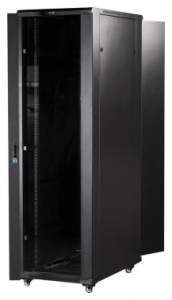 Шкаф коммутационный Lanmaster (TWT-CBB-42U-6X10-P1) напольный 42U 600x1000мм пер.дв.перфор. задн.дв.перфор.2-хст. 2 бок.пан. направл.под закл.гайки 80