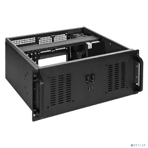 Exegate EX300040RUS Серверный корпус ExeGate Pro 4U350-02 <RM 19", высота 4U, глубина 350, БП 500PAS, 2*USB>