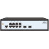 Коммутатор SNR Управляемый коммутатор уровня 2, 8 портов 10/100/1000Base-T, 2 порта 1/2.5G SFP, встроенный БП ~220V AC