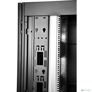 ЦМО Шкаф серверный ПРОФ напольный 42U (600x1000) дверь перфорированная 2 шт., цвет черный, в сборе (ШТК-СП-42.6.10-44АА-9005) (1 коробка)