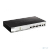 D-Link DGS-1210-10MP/F3A PROJ Настраиваемый L2 коммутатор с 8 портами 10/100/1000Base-T и 2 портами 1000Base-X SFP (8 портов PoE 802.3af/at, PoE-бюдже