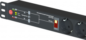 АВР Elemy ATS-1602 1U 19" ввод:2xIEC C14 выход:6xSchuko8A черный