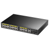Коммутатор CUDY 24-Port 10/100M PoE+ Switch with 2 Gigabit Port+ 1SFP 300W 24-Port 10/100M PSE RJ-45 +2 Gigabit RJ- 45 +1SFP Port with 24 POE Ports Sw