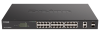 Коммутатор D-Link Настраиваемый L2 PoE-коммутатор, 24х1000Base-T PoE (4 порта 802.3bt 90 Вт), 2xCombo 1000Base-T/SFP, PoE-бюджет 525 Вт