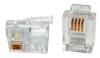 Коннектор Lanmaster (TWT-PL11-4P4C/100) UTP кат.3 RJ11 прозрачный (упак.:100шт) Коннектор Lanmaster (TWT-PL11-4P4C/100) UTP кат.3 RJ11 прозрачный (упак.:100шт)
