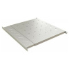 Полка Hyperline TSD3L-0.5U-405/700-RAL7035 Полка c 19'' креплением, раздвижная, 0.5U, с регулируемой глубиной установки от 405 до 700 мм, нагрузка до