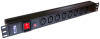 Блок розеток 19" 8 шт. C13, 10A 250V, без шнура питания