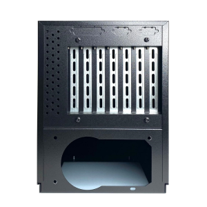 Корпус в настольно-настенном исполнении для плат PICMG (чёрный)<br><br><b>Причина уценки: </b>Корпус некоторое время использовался, поэтому видны сл