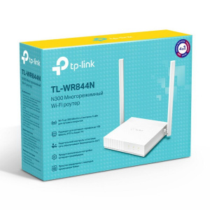 Маршрутизатор TP-LINK TL-WR844N N300 Многорежимный Wi-Fi роутер , до 300 Мбит/с на 2,4 ГГц, 1 порт WAN 10/100 Мбит/с + 4 порта LAN 10/100 Мбит/с, подд