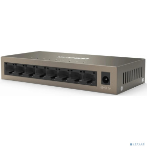 IP-COM G1008M Коммутатор неуправляемый, 8 портов, 8x1 Гбит/с, настольный, металлический