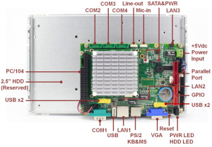 Безвентиляторный панельный компьютер VOX-090-TS-N8M-B5GM