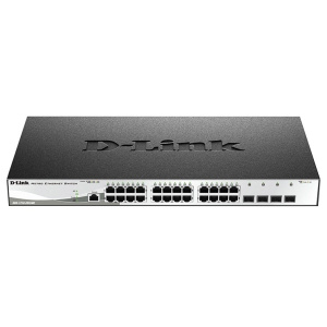 Коммутатор D-Link SMB D-Link DGS-1210-28X/ME/B2B Управляемый L2 с 24 портами 10/100/1000Base-T и 4 портами 10GBase-X SFP+