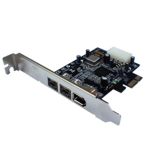 Controller ST-Lab, PCI-E x1, F-301, 3 ext (IEEE1394a + 2IEEE1394b), +LP bracket, Ret