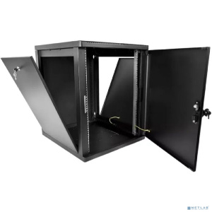 ЦМО Шкаф телекоммуникационный настенный разборный 15U (600 x 650) съемные стенки, дверь металл, цвет черный (ШРН-М-15.650.1-9005)