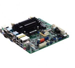 Промышленная плата NEX-617, форм-фактор Mini-ITX, процессор Intel Celeron J1900 2ГГц, 2x DDR3 SO-DIMM, VGA, HDMI, 2x GbE, 2x SATA, mSATA, 5x COM, 10x