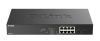 Коммутатор D-Link Конфигурируемый PoE-коммутатор, 8х1000Base-T PoE, 2x1000Base-X SFP, PoE-бюджет 125 Вт, дальность PoE до 250 м, DIP-переключатель, ко