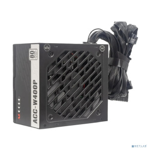 Accord ACC-W400P ATX 400W ACC-W400P 80+ white (20+4pin) 120mm fan 6xSATA RTL